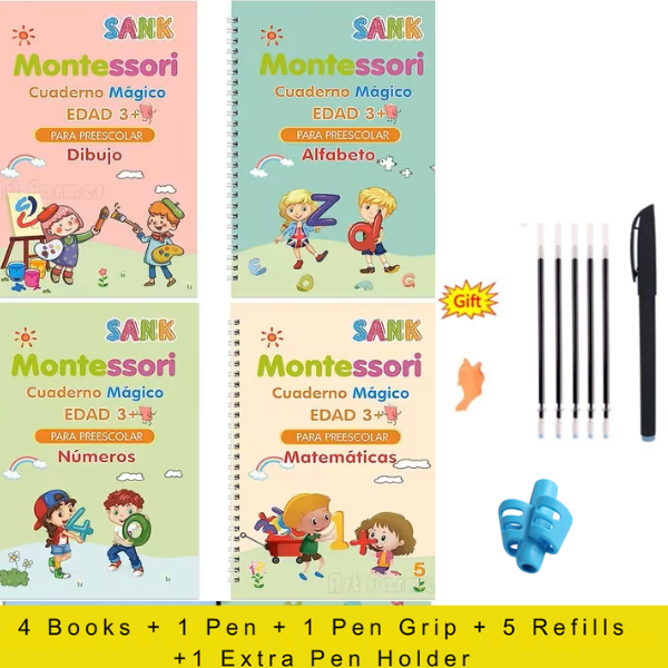 NileSands Reusable Grooved Handwriting Workbook for Kids