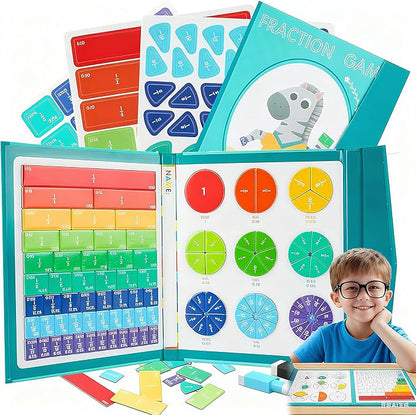 Wooden Magnetic Fraction for Grade 3+ Math Learning