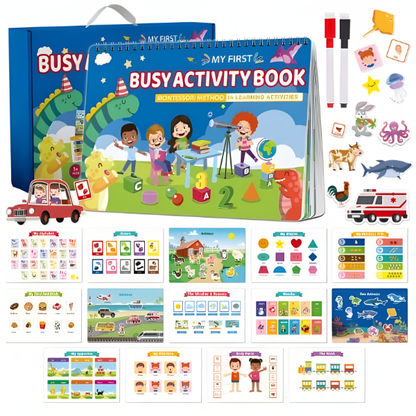 NileSands Preschool Busy Workbook for Kids 2-10