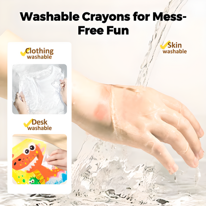 NileSands Jumbo Crayons — Safe, Washable, Made for Little Hands