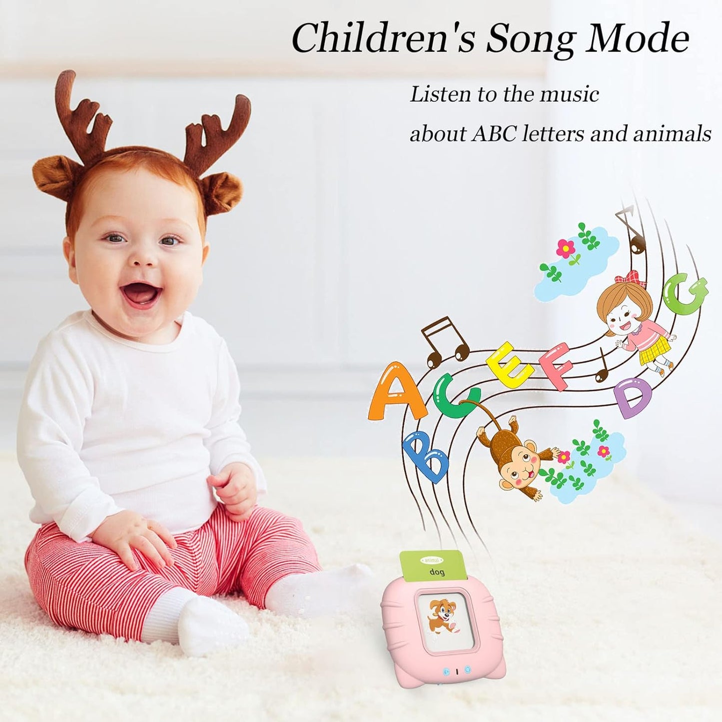 NileSands Bilingual Talking Flash Cards for Kids (English/ Spanish)