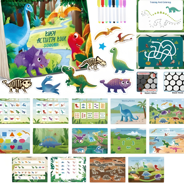 NileSands Preschool Busy Workbook for Kids 2-10