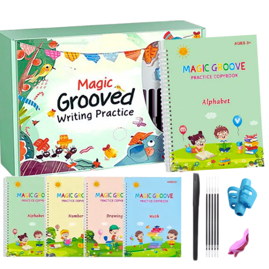 NileSands Reusable Grooved Tracing Workbook for Kids
