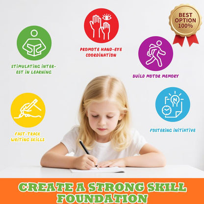 NileSands Reusable Grooved Handwriting Workbook for Kids